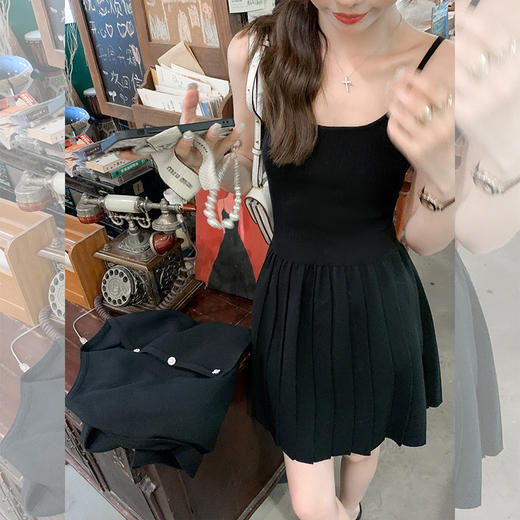 <曾小咸推荐>【甜心玛丽】上衣+吊带连衣裙 商品图1