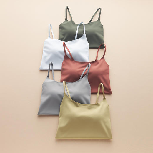 weyo细文胸吊带无钢圈长款打底内衣背心X22101、X22103 商品图2