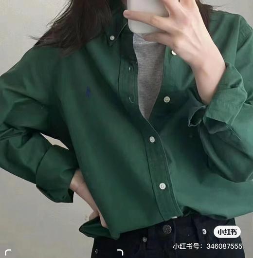 227-5 渠道货 小马刺绣 男友风棉质牛津纺 情侣款衬衫 部分码数一周发 商品图7