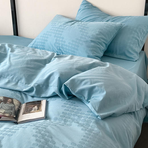 老米优品/ gao端系列《mjji工厂60S提花四件套》全棉大提花！纯色套件床品，品质控入！ 商品图4