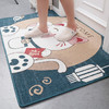 梦蜓入户地垫门口脚垫入户门进门垫子防滑耐脏地垫可裁剪60*90cm蓝猫 商品缩略图4