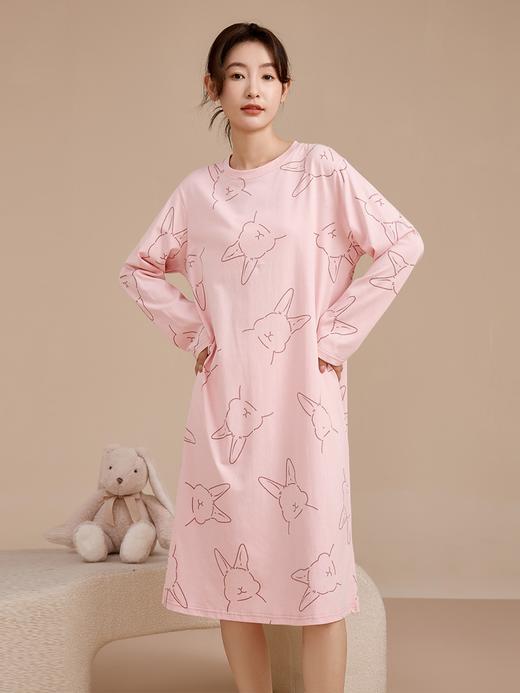 康妮雅女式长袖睡裙 商品图3