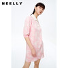 NEELLY纳俪商场同款polo领连衣裙女秋粉色针织显瘦中长款短袖裙子N22081Y01067 商品缩略图2