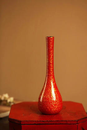 大漆·中国红 | 净瓶