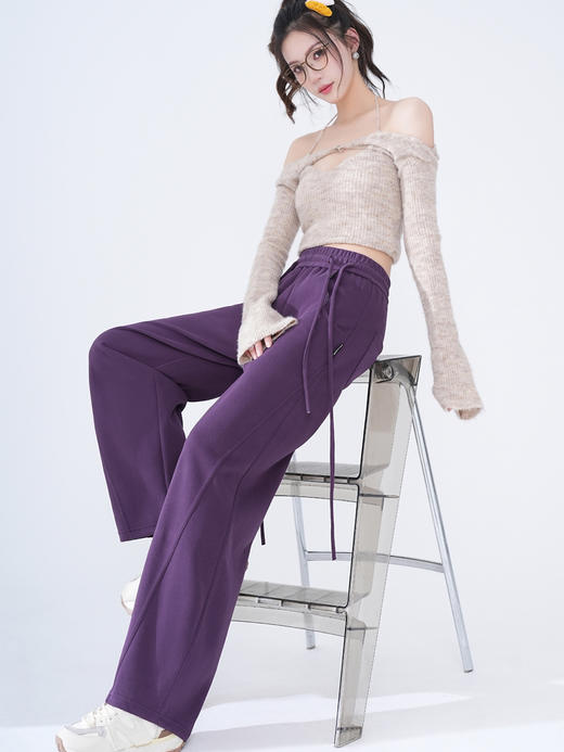 美式香蕉阔腿镰刀裤，2024年新款，宽松抽绳，阔腿运动镰刀裤【预售7天发货】 商品图3