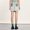 谜底牛仔半身裙2024春季新款复古高腰拼接设计感A型短裙241MB0131 商品缩略图2