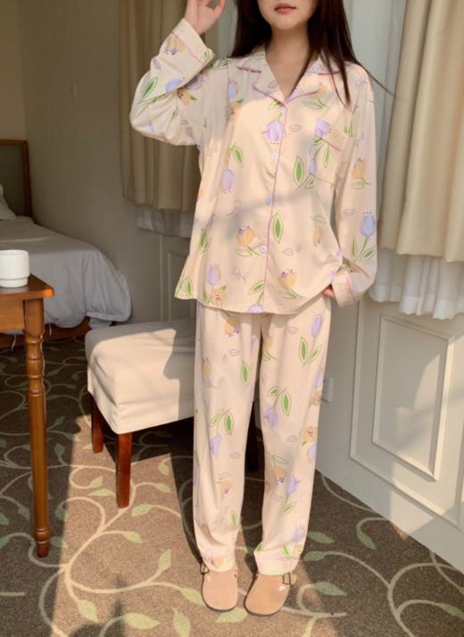 💓【2024新款减龄仙女家居服套装】 🌟1.舒适透气🌸 触感妙赞 🌟2.春款新品居家服套装🌞 美观实用性都具备 🌟 商品图3