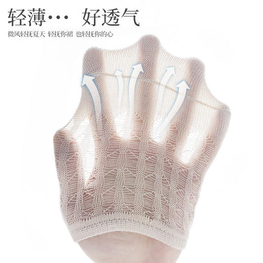 【轻透凉！镂空网眼隐形船袜】柔软舒适高弹不勒脚，女夏季超薄浅口空调袜硅胶防滑棉质袜子 商品图2