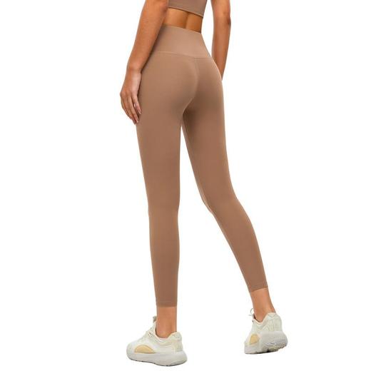 裸感运动紧身裤女蜜桃提臀透气速干健身服饰磨毛高腰瑜伽裤无T线 商品图4