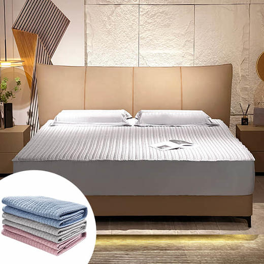 兰精天丝床笠款素色乳胶凉垫 商品图1