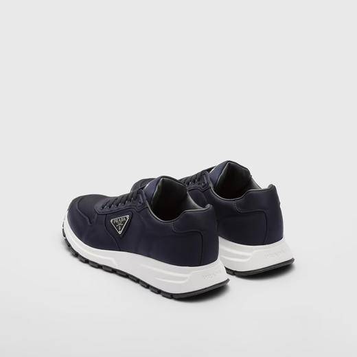 【二】PRADA 普拉达 男士珐琅金属三角徽标Re-Nylon休闲运动鞋 蓝色 2EE369 3LFV F073A 商品图2