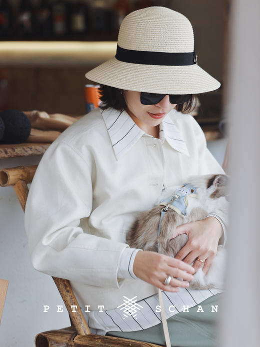 PETIT SCHAN小闪 CLO#221 Raw Jade 璞玉 人字纹提花秋冬短夹克 商品图1