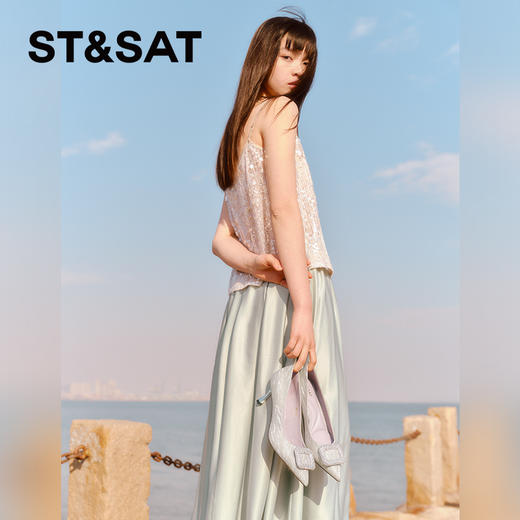 星期六气质尖头钻扣细高跟SSC1111108 商品图2