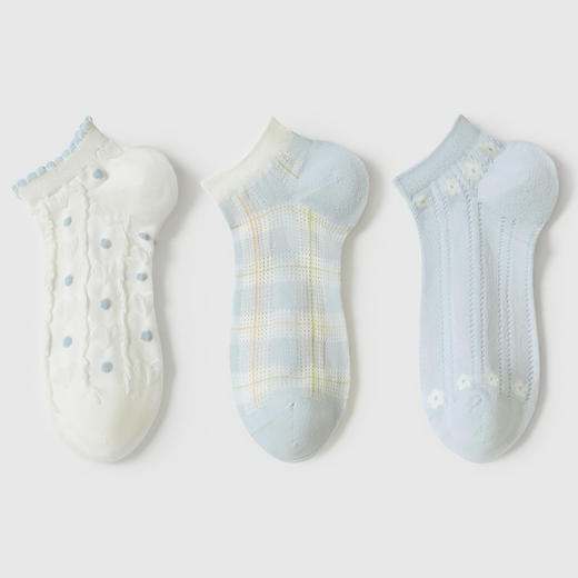 都市丽人休闲系列船袜女精梳棉袜子中厚船袜LC4DD6 商品图1