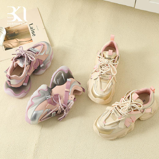 BAKERLOO女鞋厚底拼接老爹鞋 商品图3