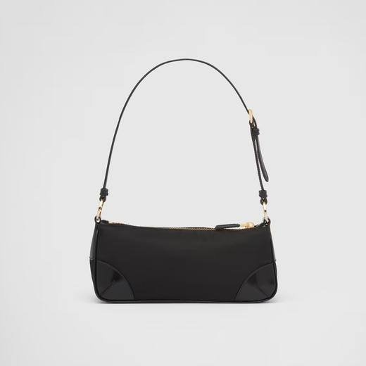 【一】PRADA 普拉达 女士Re-Edition 2002 Re-Nylon与亮面皮革单肩包 黑色 1BC201 R789 F0002 OOO 商品图2