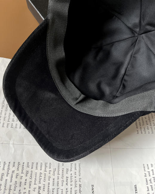 THS 3.2-无 P家 情侣款 氛围感鸭舌帽 情侣款丝绒棒球帽  CN165 商品图5