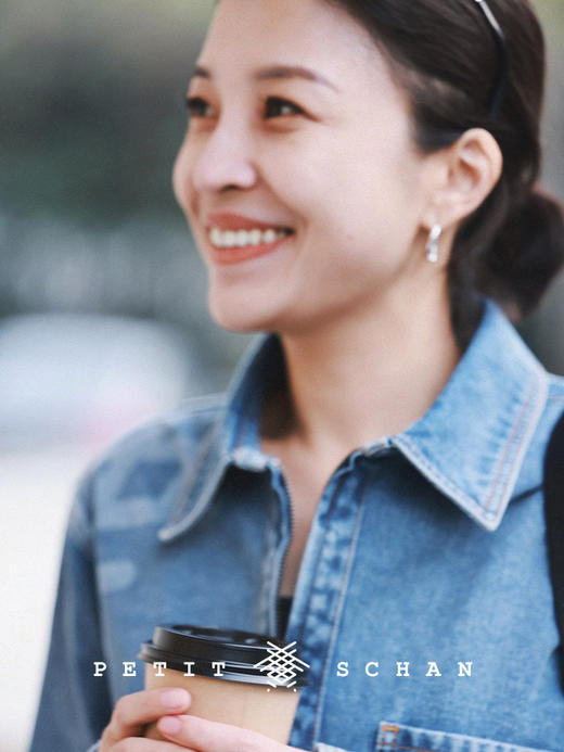 PETIT SCHAN小闪 CLO#204 MilkBeer 奶啤 土耳其牛仔六芒星logo宽松外套女春秋廓形直筒丹宁衬衫 商品图3