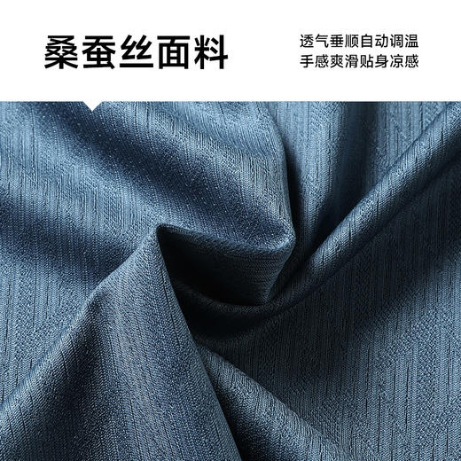 【Q】【桑蚕丝】【新款DWP】大依优型大码高品质短袖Polo衫翻领加肥加大男士大号弹力透气舒适 商品图3