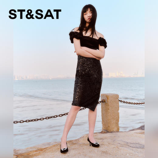 星期六法式气质尖头细高跟SSC1111055 商品图4