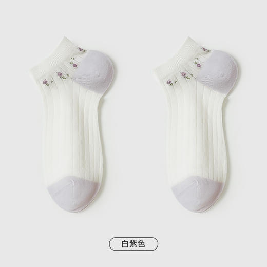 都市丽人休闲系列船袜女精梳棉袜子中厚船袜LC4DD2 商品图3