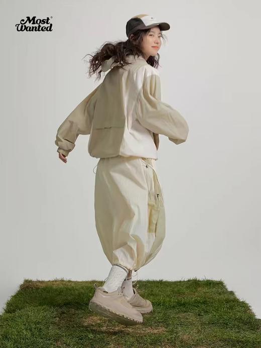 mostwantedlab彩虹/M2412002/春彩虹山脉户外梭织运动拼色多口袋松紧半身裙 商品图2