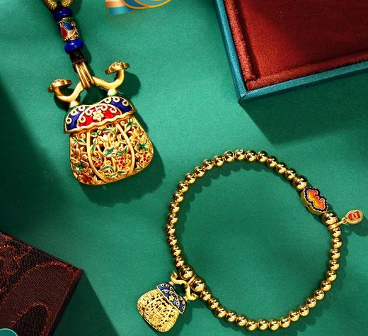 透雕莲花如意香囊挂件 商品图0