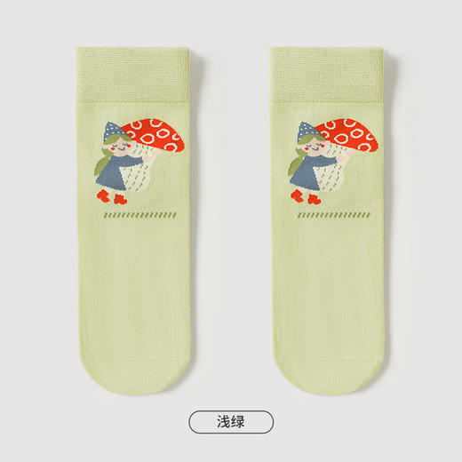 都市丽人时尚系列短筒袜女精梳棉袜子中厚短筒袜LC4DB5 商品图4