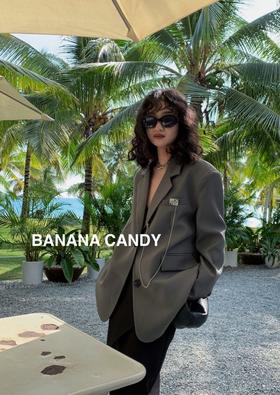 香蕉糖中长款西装8T0079