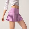 春夏运动健身短裤女防走光户外速干裙裤跑步透气健身房短裙百褶裙 商品缩略图3