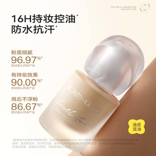 KATO 芝芝哒波丝滑/恰好合拍微光/柔雾粉底液 30ml 商品图2