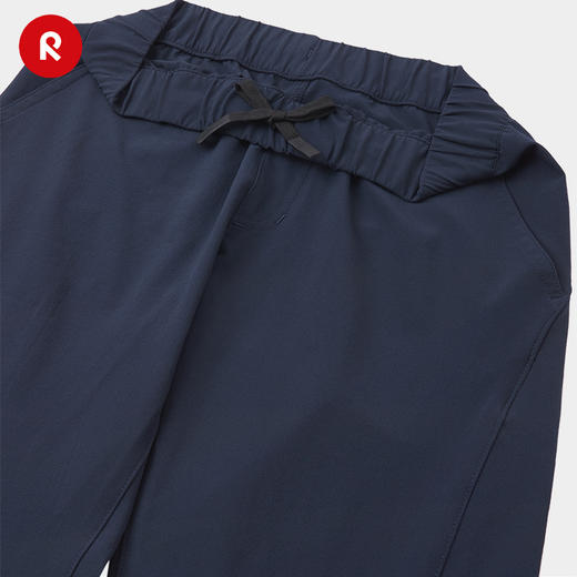 reima男女孩儿童裤子大童春夏新款黑色抽绳弹力速干休闲长裤 商品图2