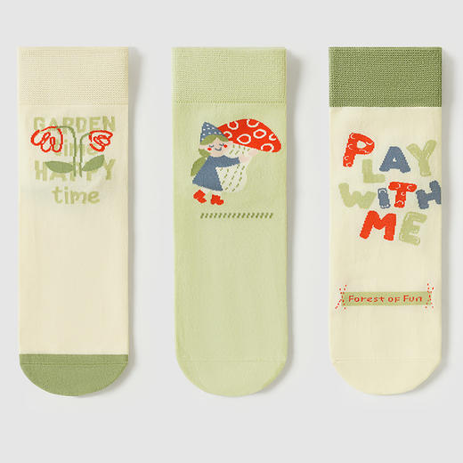 都市丽人时尚系列短筒袜女精梳棉袜子中厚短筒袜LC4DB5 商品图1