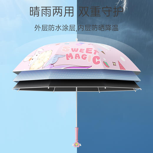 左都 儿童雨伞晴雨两用男女孩小学生 上下学户外专用遮阳防晒 商品图4