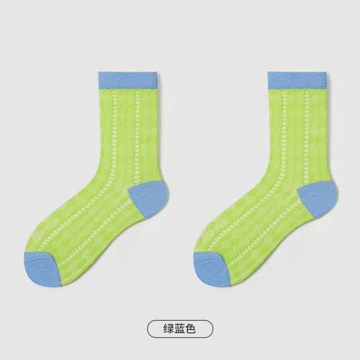 都市丽人时尚系列中筒袜女精梳棉袜子薄款中筒袜LC4EA3 商品图5