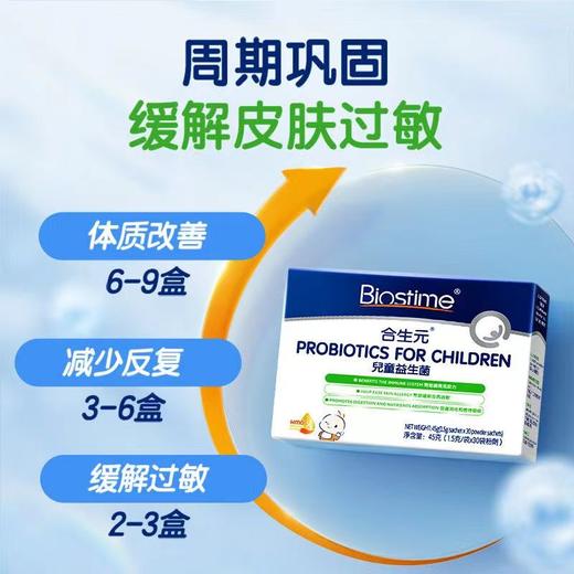 【香港直邮】港版 合生元（BIOSTIME）儿童益生菌冲剂 1.5g/袋x30袋 商品图8