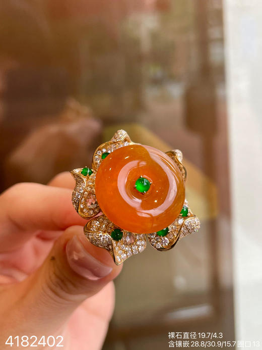 4182402，平安扣戒指吊坠。具体价格微信咨询 商品图3