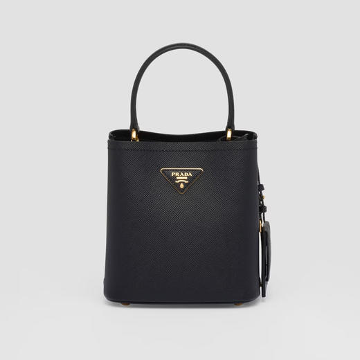 【二】PRADA 普拉达 女士 Saffiano皮革 金属三角形徽标提挎包 黑色 1BA217 2ERX F0002 OOO 商品图0