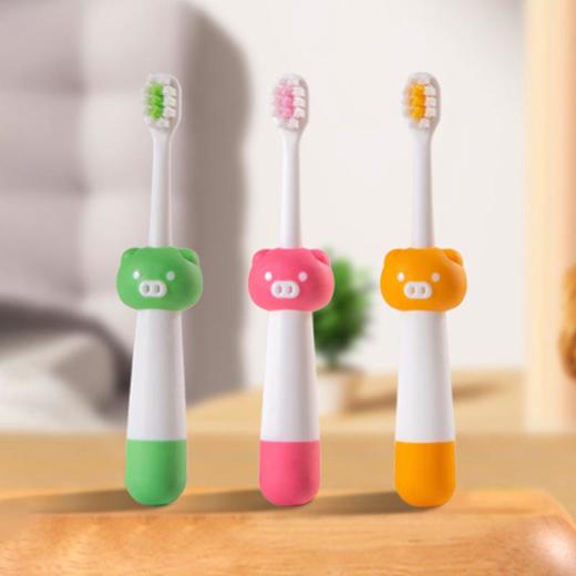 小牛历险记 卡通小猪3-12岁儿童牙刷软毛厂家现货桶装6支装 商品图3