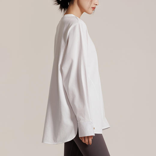 weyo女装休闲通勤风长款T恤拼接衬衫袖口880020 商品图1