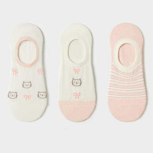 都市丽人休闲系列隐形袜女精梳棉袜子中厚隐形袜LC4DC3 商品图1