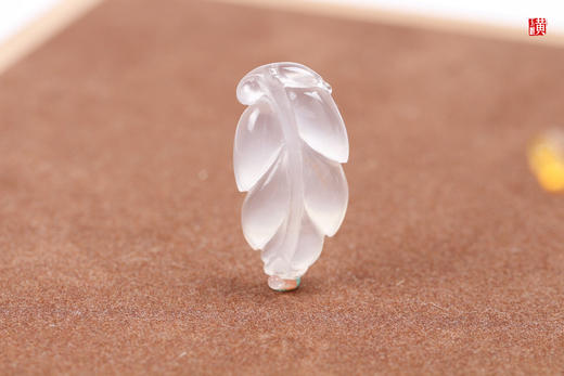 南红冰飘【叶子】吊坠 配精美挂绳 商品图0