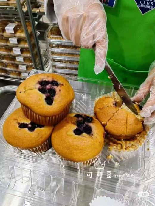 蓝莓麦芬蛋糕一盒 商品图0