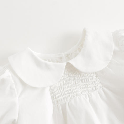 【马克珍妮 芦芙】夏装新款女童甜美娃娃领纯棉泡泡袖套装 240860 商品图4