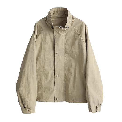 雀说春季新款 翻领风衣女翻领休闲宽松显瘦简约纯色长袖外套AL84105 商品图3