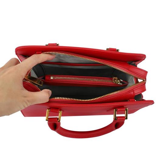 高雅红色真皮手提包20902 商品图3