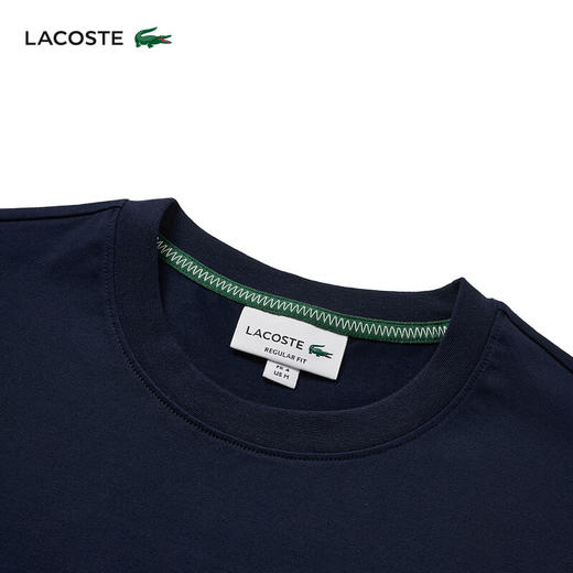Lacoste法国鳄鱼男装新款简约休闲纯色圆领短袖T恤TH3838-98 商品图1