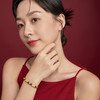 周六福黄金手串手链女款貔貅转运珠定价串珠石榴石首饰送女友礼物 商品缩略图3
