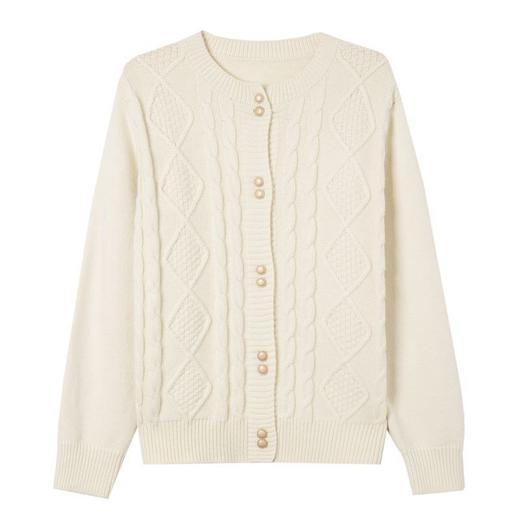 小款毛衣外套，春装女新款圆领洋气配旗袍裙子外搭时尚针织开衫CC-XX-3880 商品图4