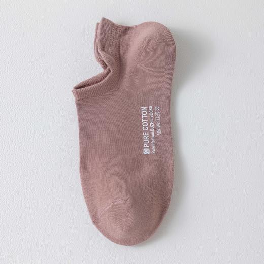 夏季薄款【5双装 不掉跟船袜女 全棉浅口】防臭纯棉百棉袜子女短袜 商品图10